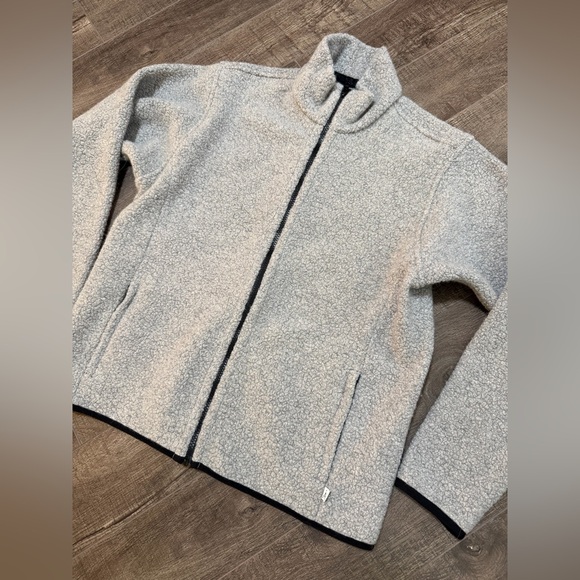 ANIÁN The Pecora Wool Zip Fleece sweater - light grey - medium - Picture 3 of 13